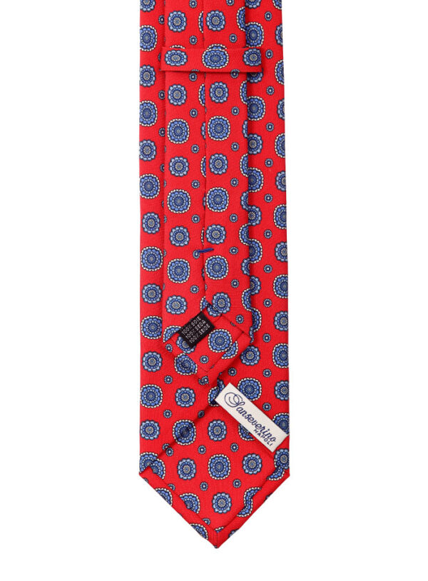 patterned seven folds tie